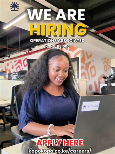 🚨 The wait is over! Application details for the Operations Associate positions, KSh 85,000 salary are now live on our website. https://bit.ly/apply-operations-associate Pro tip: Follow the instructions to the letter. Curious about our culture? Check out our Owner's manual on our bio. All the best! #jointeamkopokopo #HIRING #jobopportunity2026 #operationsassociates #kopokopo