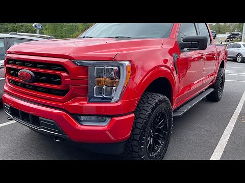 Bill's 2021 Ford F150 Race RED Covert Edition Leveled on 34s Review