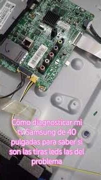 How do I diagnose my 40-inch Samsung LED TV to find out if the LED strips are faulty?