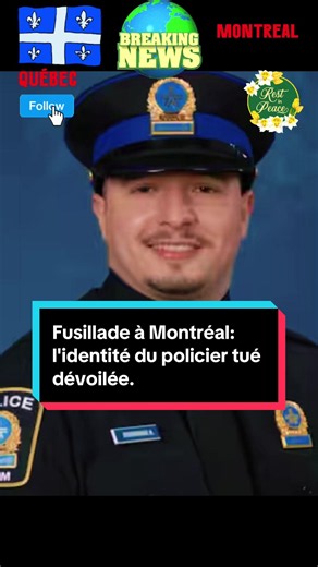 #quebec #montreal #pourtoi The Montreal Police Service (SPVM) confirmed last night the identity of the police officer who died in the line of duty: Mohamed Lamine Benredouane.