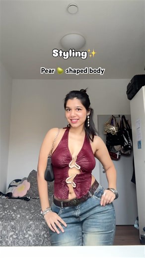 Don’t know how to style trendy tops on a pear 🍐 shaped lady??? #pearshapedbody #curvestyle