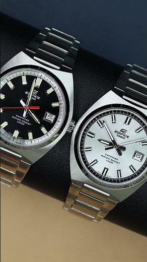 Casio Edifice Black or Silver: Showcase Series by YWC