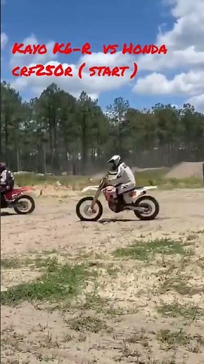 Kayo K6-R 250 vs Honda CRF250R (STARTS)