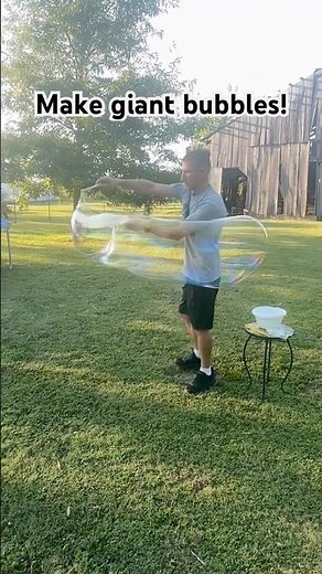 Make giant bubbles at home!