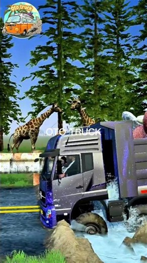 Cargo Truck vs Water Trench Challenge!