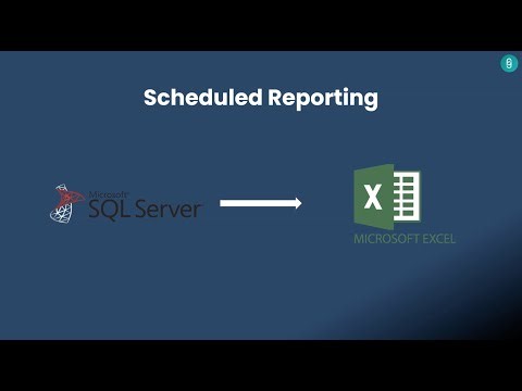 Demo: Extract SQL data & schedule Excel reports delivered automatically