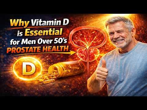 Why Vitamin D is Essential for Men Over 50's Prostate Health. Mens Health. Enlarged Prostate Treatme