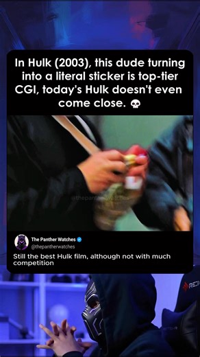 In Hulk (2003), this dude turning into a literal sticker is top-tier CGI #hulk #mcu #filmfeed #movieclips | The Panther Watches