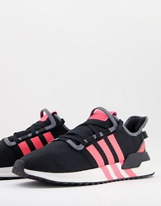 adidas Originals U-Path Run trainers in black and neon | ASOS