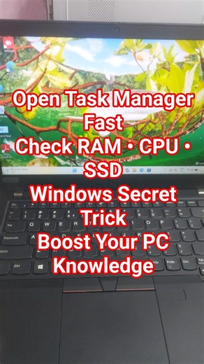 Win + X → T | Open Task Manager & Check Your PC Performance! 🚀