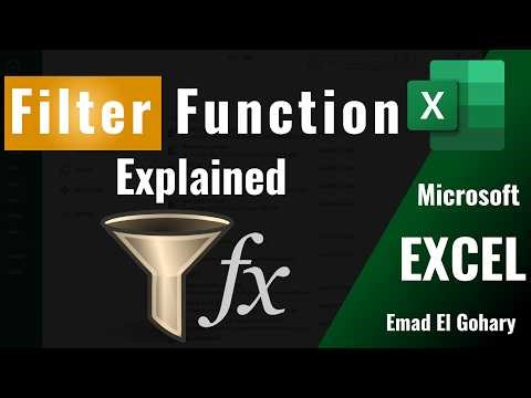 Filter Function in Excel - Explained | LOOKUP & Return Multiple Values