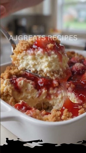 Strawberry Cheesecake Dump Cake