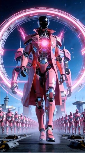 Futuristic Warrior Created by AiMan. #shortsfeed #aivisuals