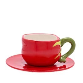 The Cottage Garden Set of 2 Cup Saucer Tomato