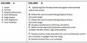 | COLUMN A | COLUMN B | | --- | --- | | \begin{tabular}{ll} In... | Filo