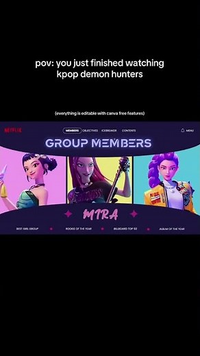 KPOP DEMON HUNTERS Inspired Powerpoint Template