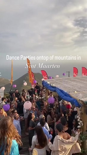 Do you like to party on islands? @elev8eventz is where it’s at! 🎶 Once a month they put on an amazing DJ party on top of Rainforest Adventure Mountain where you pay $45 US to dance to 3 different DJs and party during sunset! The amazing views and atmosphere are incredible. Take a chair lift up to the top and see monkeys along the way 🐒 We highly recommend this experience next time you're in Sint Maarten! #damceparty #travel #traveltiktok #saintmartin #viral #caribbean #travelblogger #travelbuc