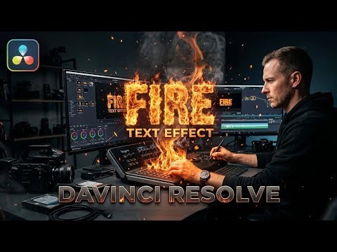 ​Easy Fire Text Tutorial for Beginners In Davinci resolve