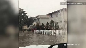 62K views · 579 reactions | The Truckee River in Reno, Nevada rose 15 feet on Sunday, overflowing into neighborhoods: | AccuWeather | Facebook