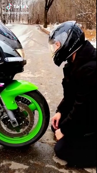 A MAN and his BIKE.... ❤️ #motorcycle #happythanksgiving #tiktokpartner