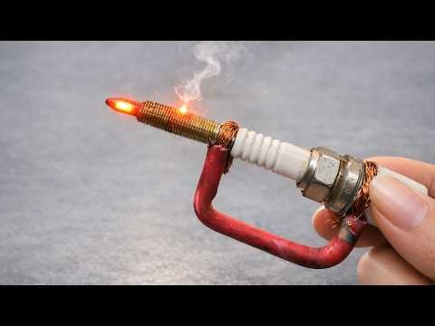 Don't throw away your old spark plugs! I'll show you how to build a simple welding machine at home