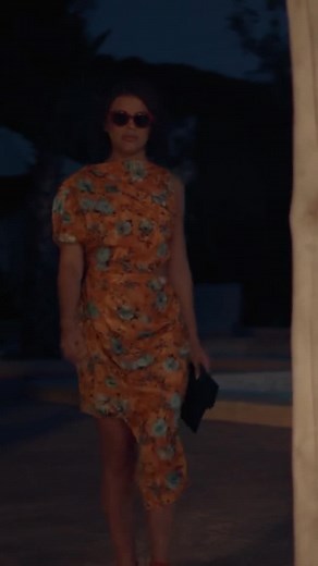 Stylish Night Walk in Floral Dress