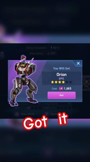 Spent 1865 A-Coins to Get ORION 😳🔥 Was It Worth It? #mecharena2026 #mecharenapromocodes