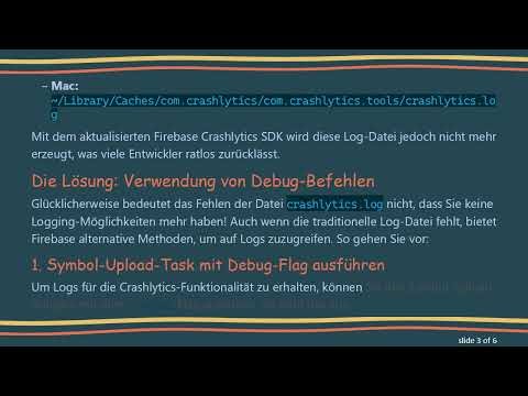Navigieren mit dem neuen Firebase Crashlytics: Wo ist die Log-Datei geblieben?