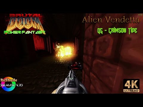 Brutal Doom Power Fantasy - Alien Vendetta - 05 - Crimson Tide #Reshade