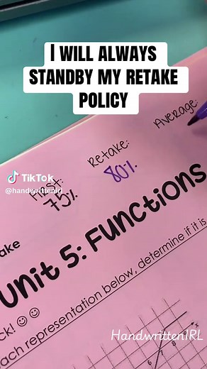 Pretty Handwriting Tips & Retake Policy | Teacher TikTok