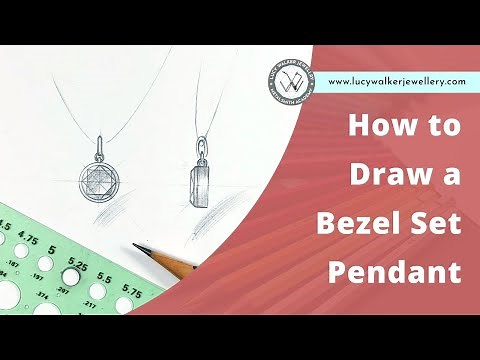 Jewelry Design Tutorial | How to Draw a Bezel Set Pendant | Metalsmith Academy