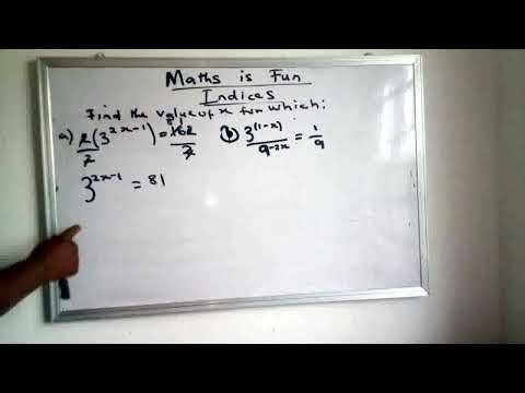 Solving equations on indices