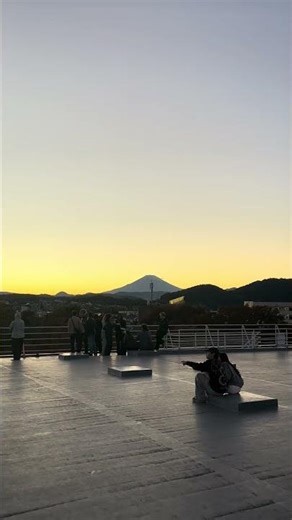 Clear Morning View of Mount Fuji from the Rooftop