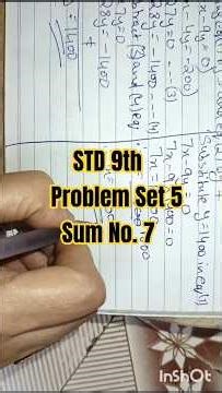 Std 9 Maths | Problem Set 5 | Question 7 | Easy Method | Board Exam 2025