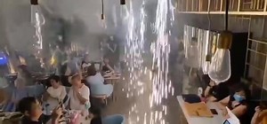 1.8K views · 19 reactions | Indoor spark fall machine for the restaurant,more info: Email:info@cn-totem.com Web:www.cn-totem.com/product-catagory/effect-machine/ | Pro Stage Equipment Export | Facebook