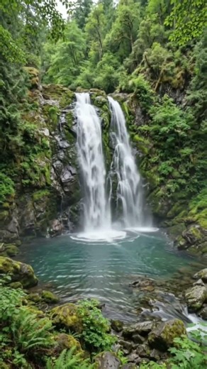 Beautiful Waterfall Short 🌿 Calm Nature Vibes