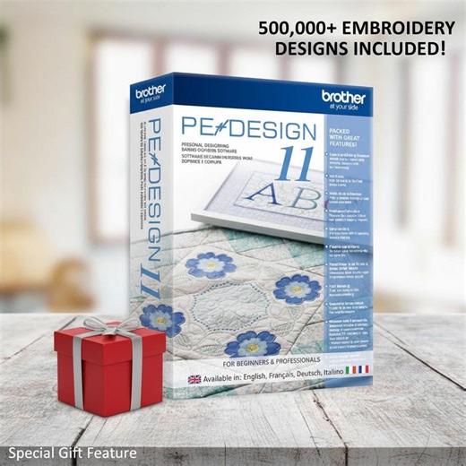 PE Design 11 – Windows Embroidery Software and 500,000 Designs | Creative Gift for Embroiderers, Custom Patterns & Easy Digitizing - Etsy