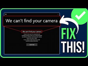 WE CAN’T FIND YOUR CAMERA WINDOWS 11/10 [FIXED] | Fix Error Code 0xa00f4244