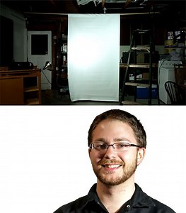 How to Hang a Seamless Backdrop from the Rafters in a Garage