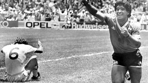 Diego Maradona's Iconic 'hand of God' football up for auction