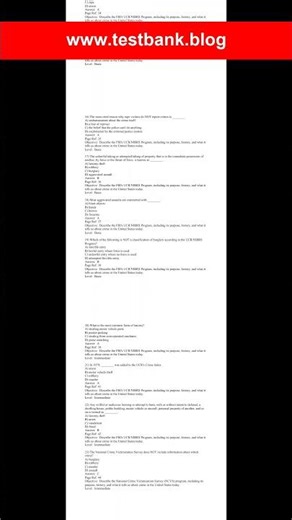 Test Bank for Criminal Justice A Brief Introduction 12th Edition by Schmalleger Test Bank