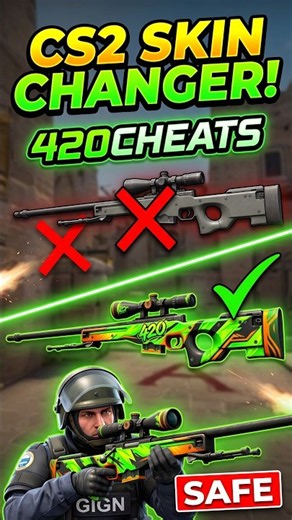 THE BEST CS2 SKIN CHANGER *FREE SKINS* #greentrust #cheat #streamproof #skinchanger