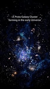 91K views · 2K reactions | #reels #reelsvideo #space #galaxy #universe #cosmos #astronomy This video shows an artist’s impression of the formation of a galaxy cluster in the early Universe. The galaxies are vigorously forming new stars and interacting with each other. Such a scene closely resembles the Spiderweb Galaxy (formally known as MRC 1138-262) and its surroundings, which is one of the best-studied protoclusters. Credit:ESO/M. Kornmesser/Theofanis Matsopoulos | Deepspace | Facebook