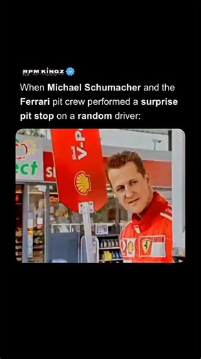 Turbo Trends | His friends will never believe him 😂 In a classic early 2000s Shell commercial, Michael Schumacher teamed up with his Ferrari pit crew to... | Instagram