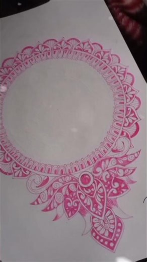 Circular design mandala 🎐 #shorts