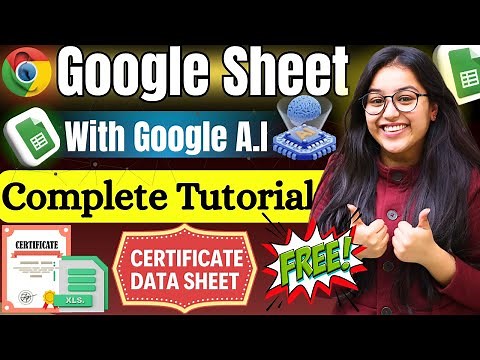 ✅Zero to Hero in Google Sheets 🚀 | Beginner to Advanced Complete Guide 📊 with Google AI 🤖