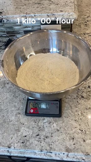 Homemade classic pizza dough! Learned from the best @pizzaculinaryacademy #fyp #pizza #rukiddingme