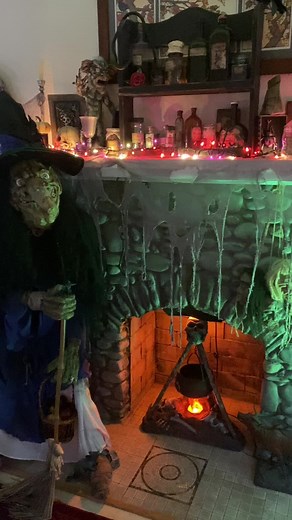 Creepy Halloween Witch Scene Setup Ideas