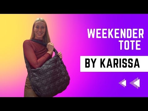 Puffer quilted bag for a weekend getaway