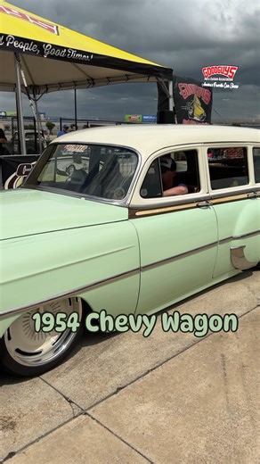 29K views · 994 reactions | Selected for a Builders Choice Award presented by KC's Paint Shop: Hot Rods & Restorations at the 14th LMC Truck Spring Lone Star Nationals presented by Old Air Products, Cody Stoute's 1954 Chevy Wagon. "Tin Woodie" Built by Popeye's Rod Shop Engine: 6.0 LS Chassis: PRS Wheels: Raceline Wheels #goodguys24 | Goodguys Rod & Custom Association | Facebook